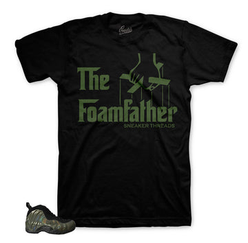 Legion green foamposite shirts | Foam official matching tee.