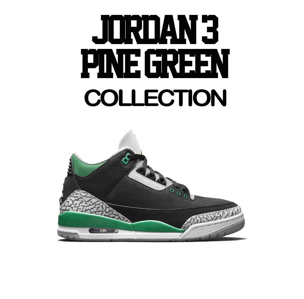 Retro 3 Pine Green Sweater - Queens - Black