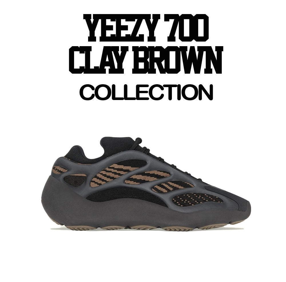 shirts matching clay brown yeezy 700 sneakers
