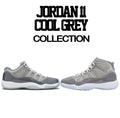Kids shirts match Jordan 11 cool grey shoes. Boys Retro 11 cool grey