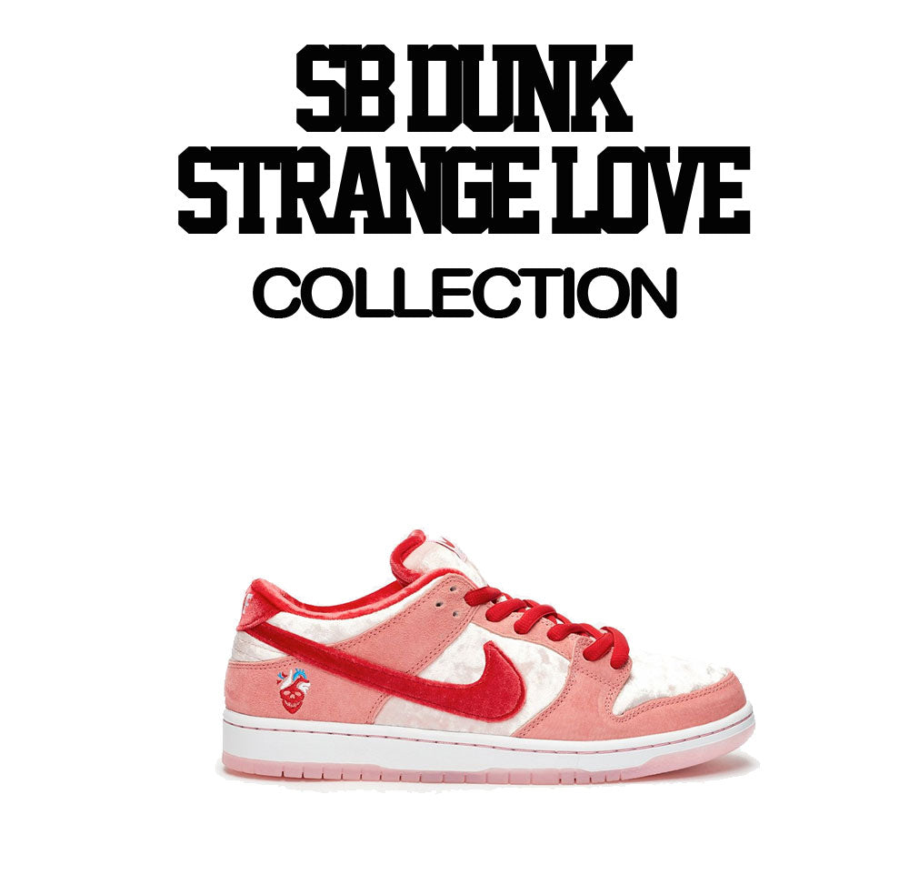 SB Dunk Strange Love sneaker collection has matching sweatshirt collection