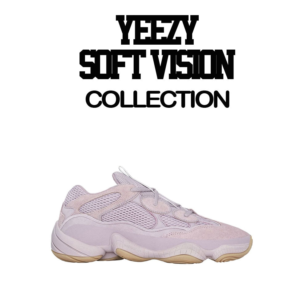 Yeezy soft vision 500 sneaker collection has matching shirt collection women