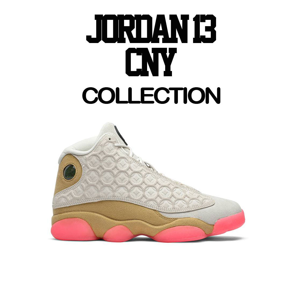 sneaker shirts match Jordan 13 cny sneakers