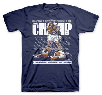 Retro 3 Midnight Navy Shirt - Trilla - Navy