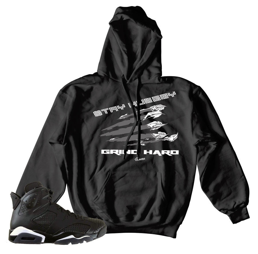 Jordan 6 black cat hoody match retro 6 black cat hoodies.