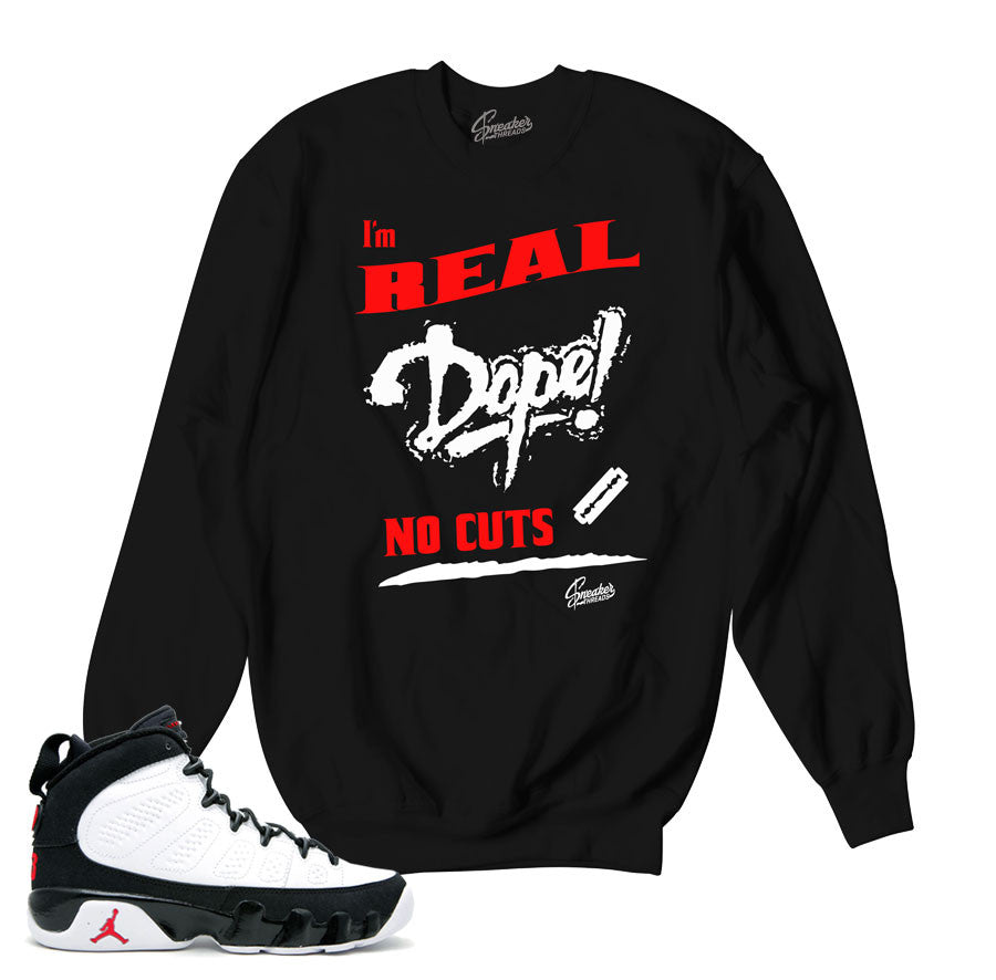 Jordan 9 space jam sweaters match retro 9 go crews.