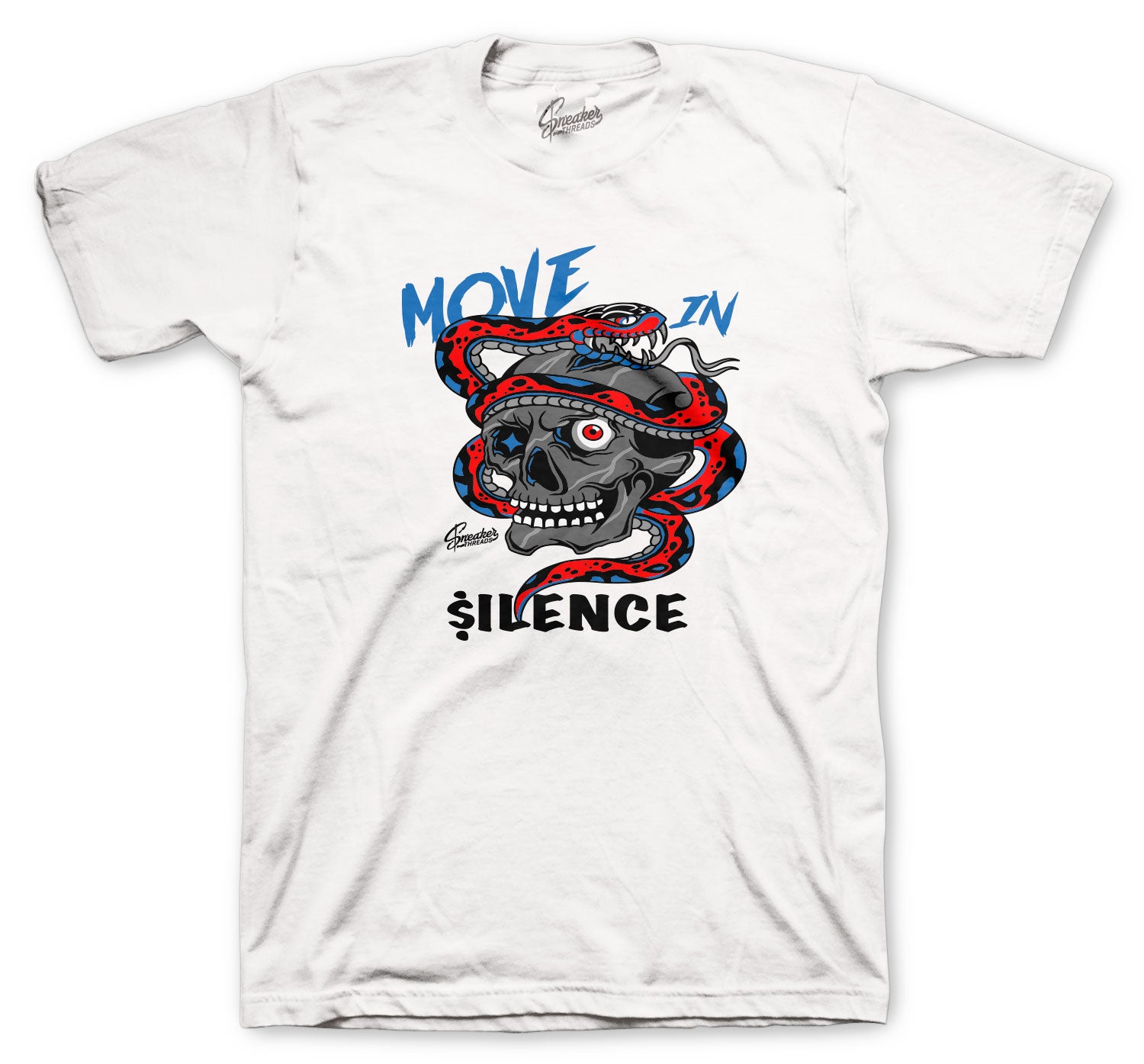 Retro 4 What The Four Shirts- Move In Silence - White