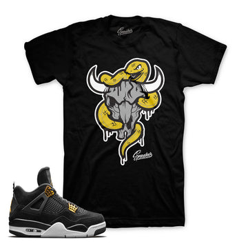 Jordan 4 royalty tees match shoes. Fresh new sneaker tees.