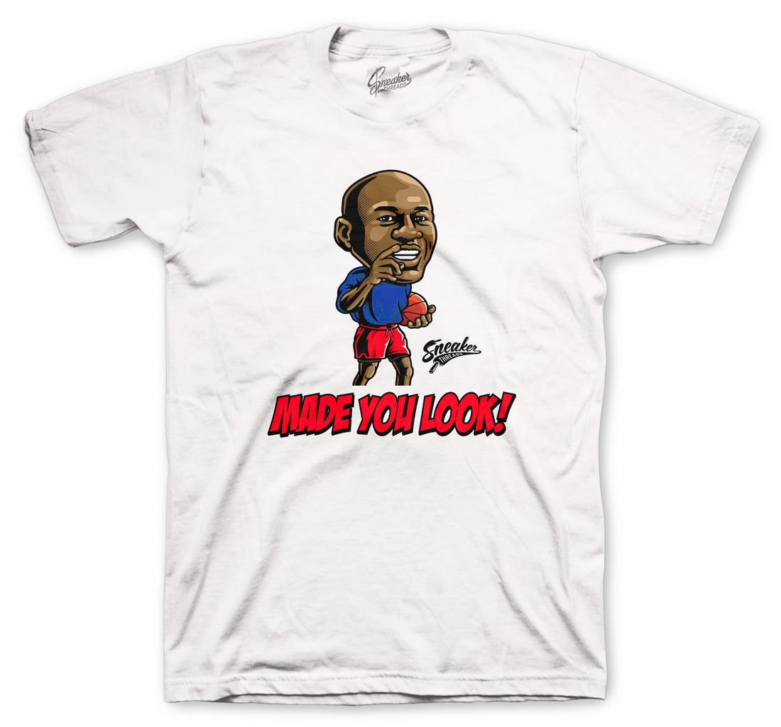 Jordan 4 Loyal Blue Basketball shirt to match sneakers