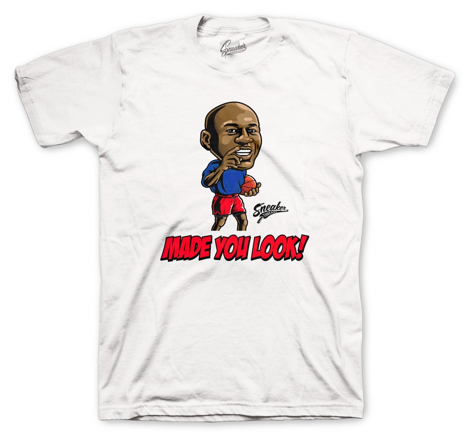 Jordan 4 Loyal Blue Basketball shirt to match sneakers