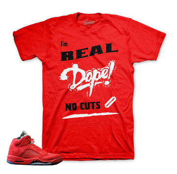 Jordan 5 red suede tee match | Retro 5 Jordan shirts