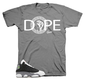 Retro 13 Black Flint Shirt - DPE Gods - Charcoal