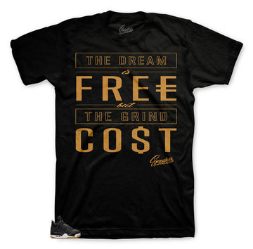Jordan 4 retro black gum sneaker | retro sneaker Jordan 4 black gum matching shirt
