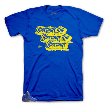 tee matches retro sneaker Jordan 5 reverse Laney collections