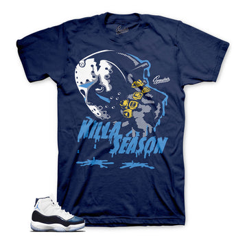 Jordan 11 win Like 82 sneaker tees | Midnight navy 11 shirts.