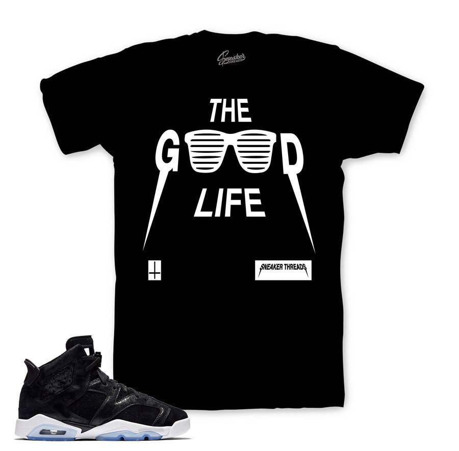 Jordan 6 heiress tees match sneaker retro 6's.
