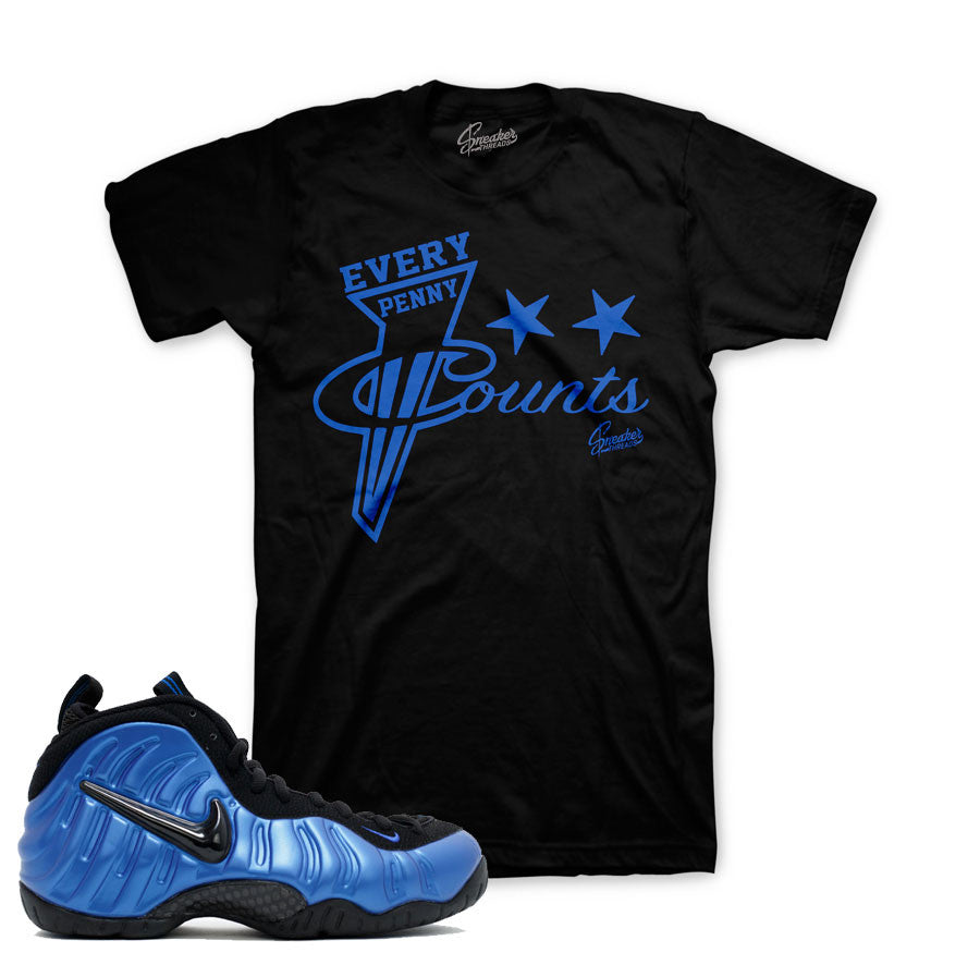 Foamposite ben gordon royal tees match foam varsity blue shirts.