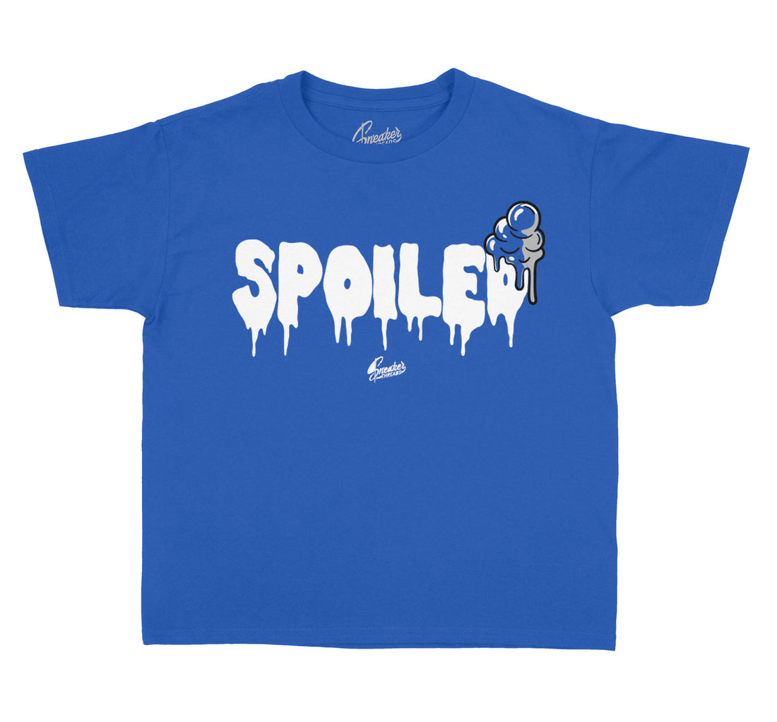 kids tee collection matching with Jordan 5 stealth sneaker collection