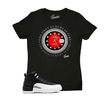 Ladies Jordan 12 playoff sneaker tees