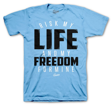 Jordan 4 University Blue sneaker collection goes perfectly with mens tees