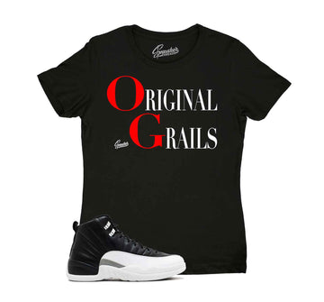 Ladies Jordan 12 playoff sneaker tees