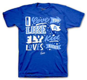 Retro 1 Hyper Royal Shirt - Love kicks - Royal