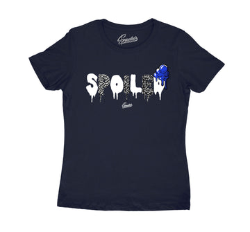 Ladies tee collection to match Jordan 3 midnight navy sneaker collection