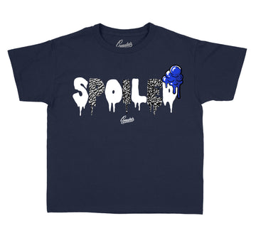 Jordan 3 midnight navy sneaker collection to match with kids tees