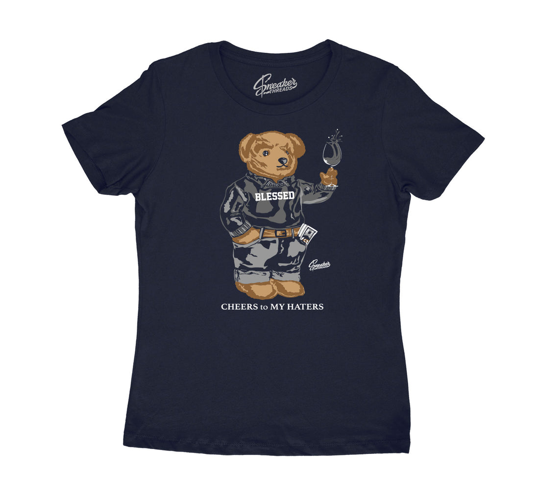 Ladies tee collection to match Jordan 3 midnight navy sneaker collection
