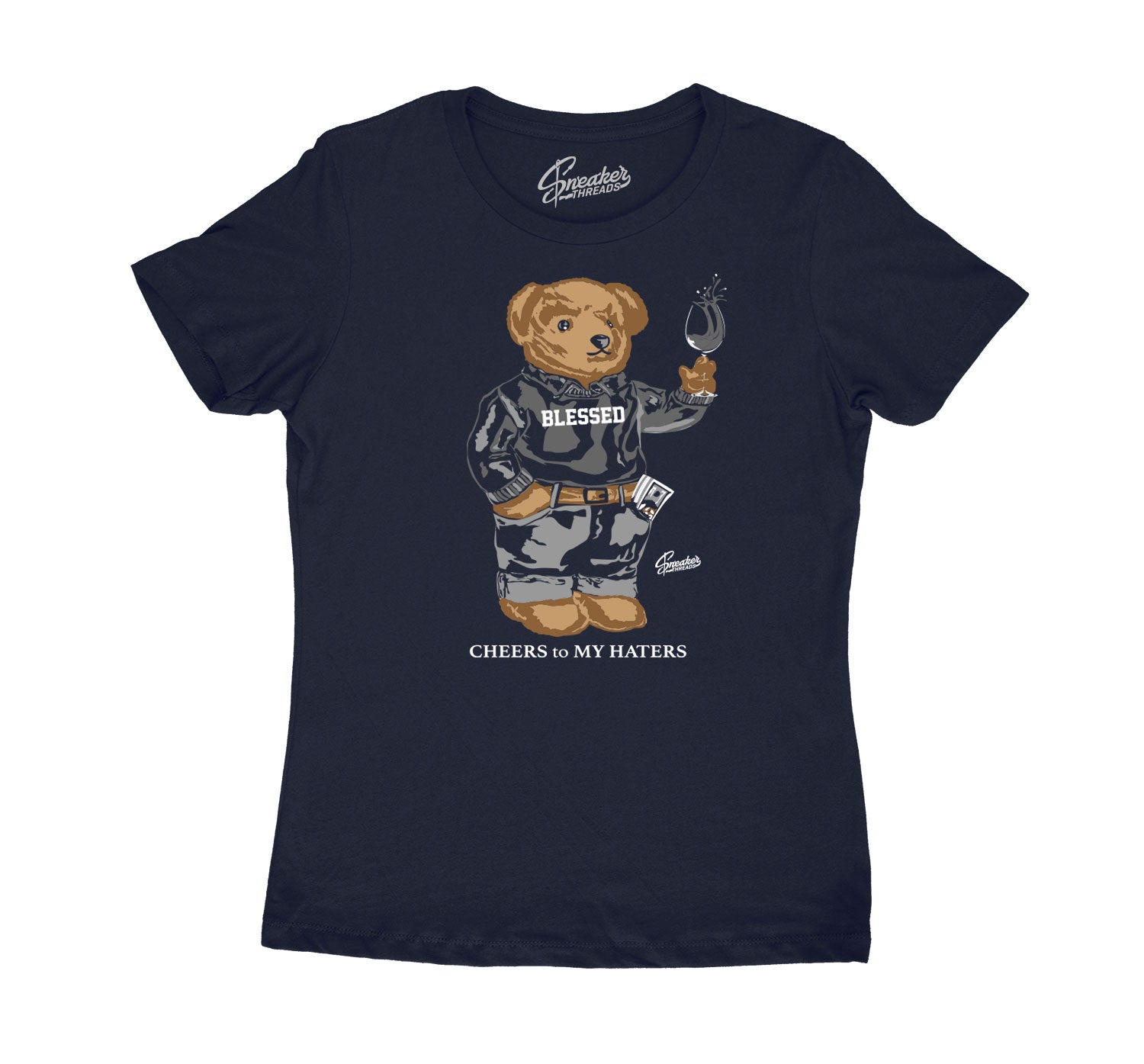 Ladies tee collection to match Jordan 3 midnight navy sneaker collection