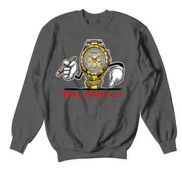 Retro 3 Cool Grey Sweater - Grind Time - Charcoal