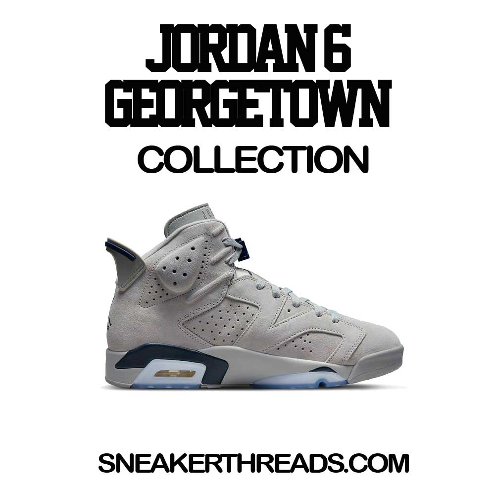 Retro 6 Georgetown Shirt - Love Kicks - Grey