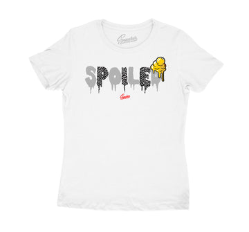 Womens Cool Grey 3 Shirt - Spoiled - White