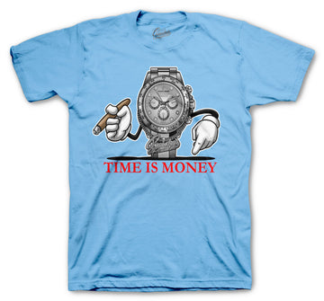 guys t shirt collection to match with Jordan 4 university blue sneaker collection perfectly