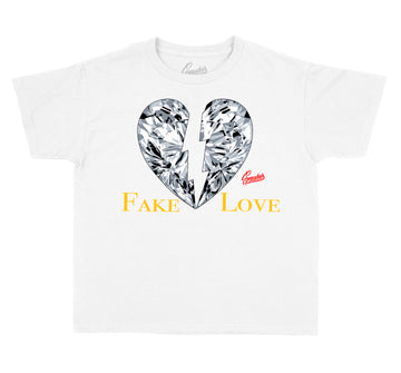 Kids Cool Grey 3 Shirt - Love - White