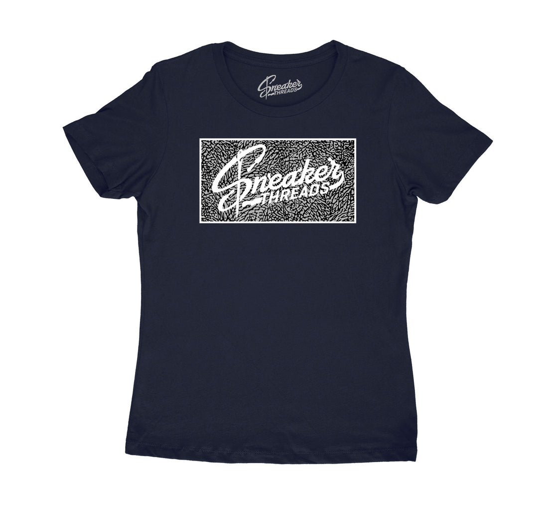 Sneaker collection Jordan 3 midnight navy sneaker collection matching womens tees