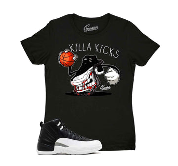 Ladies Jordan 12 playoff sneaker tees