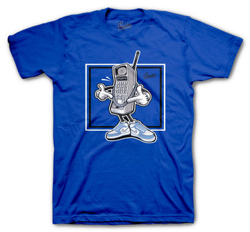 Retro 1 Hyper Royal Shirt - Hustle Phone - Royal