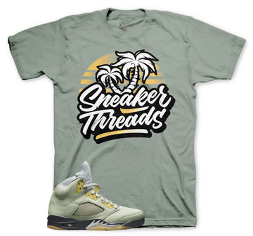 Jordan 5 jade horizon sneaker tees match retro 5s | AJ5 Sneaker Shirts
