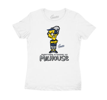 Womens tee collection matching with Jordan 3 midnight navy sneaker collection
