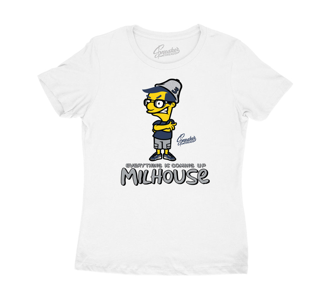 Womens tee collection matching with Jordan 3 midnight navy sneaker collection