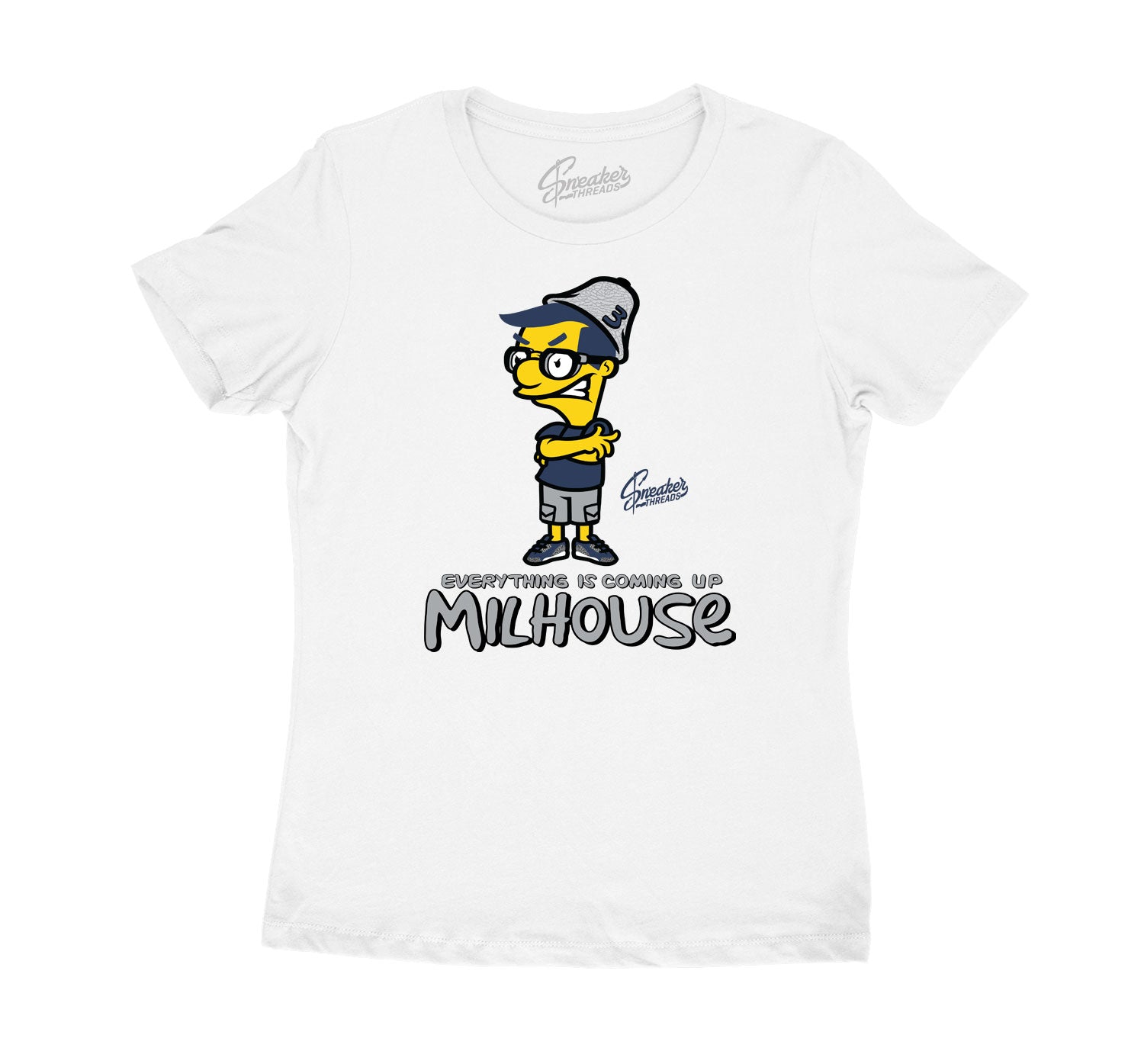 Womens tee collection matching with Jordan 3 midnight navy sneaker collection