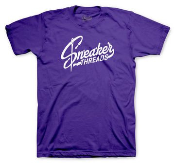 Retro 7 Flint Grey Shirt - ST Logo - Purple