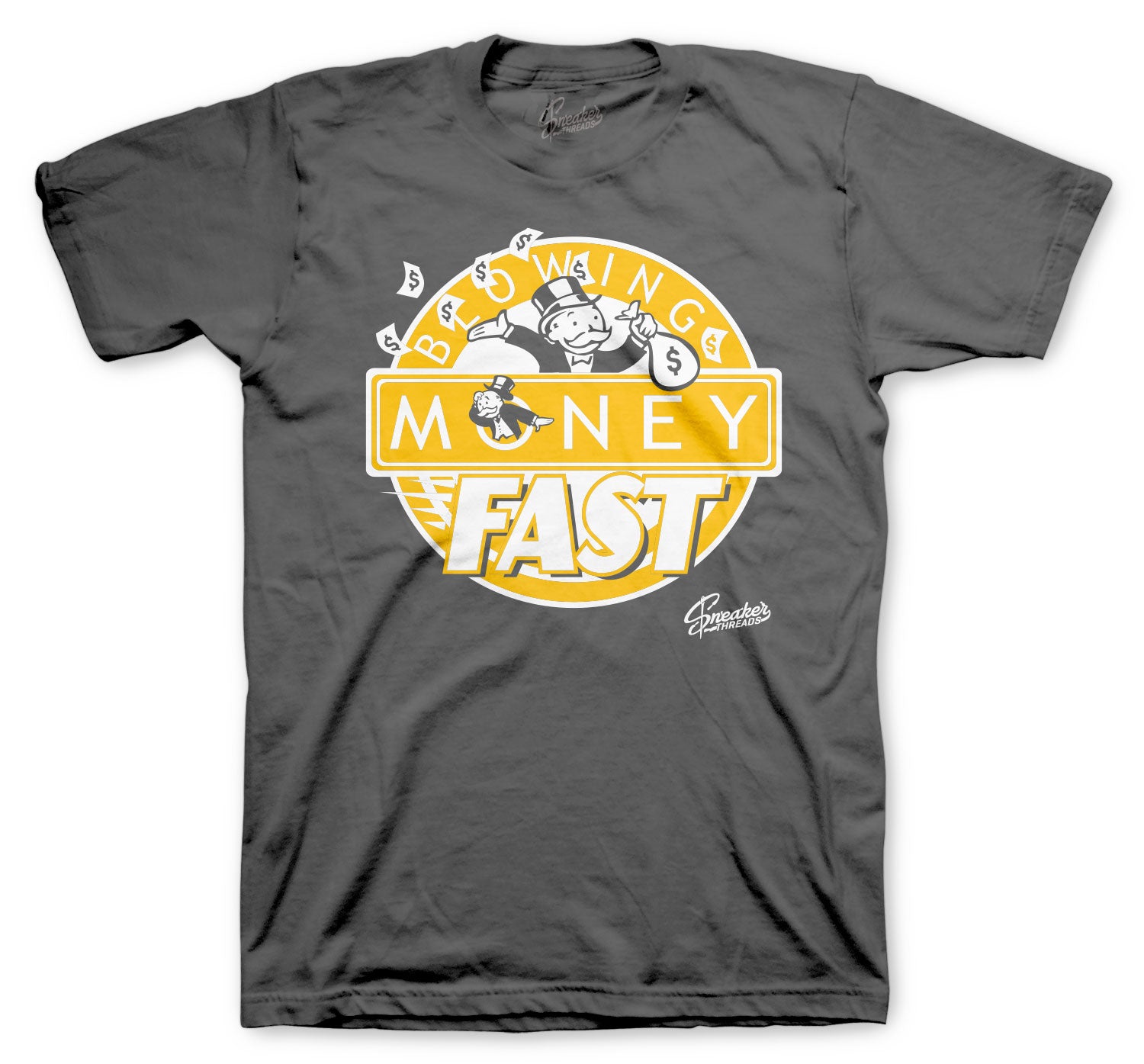 Retro 3 Cool Grey Shirt - Blowing Money Fast - Charcoal