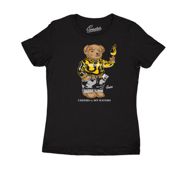 Womens Cool Grey 3 Shirt - Cheers Bear - Black