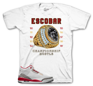 Jordan 3 Cardinal red Tees