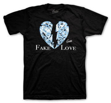 Retro 1 Uni Blue Shirt - Love - Black