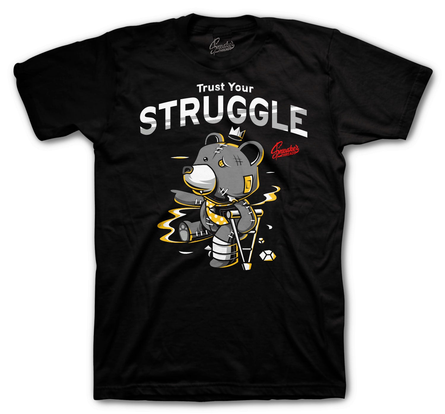 Retro 3 Cool Grey Shirt - Trust Your Struggle - Black