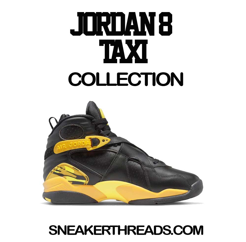 Retro 8 Taxi Shirt - Clean Pair - Black