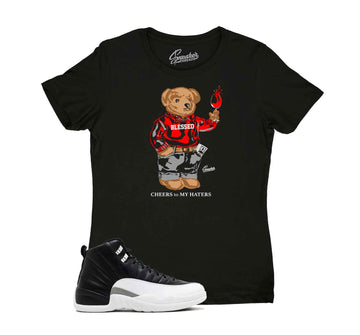 Ladies Jordan 12 playoff sneaker tees